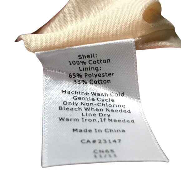 Talbots Nude with White eyelet overlay‎ Pencil Skirt - Picture 3 of 4